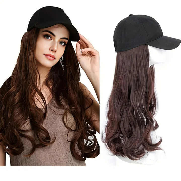 Europe and the United States female realistic long hair wig small fashion one-piece transparent lace